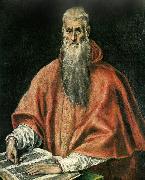 El Greco, st. jerome as a cardinal